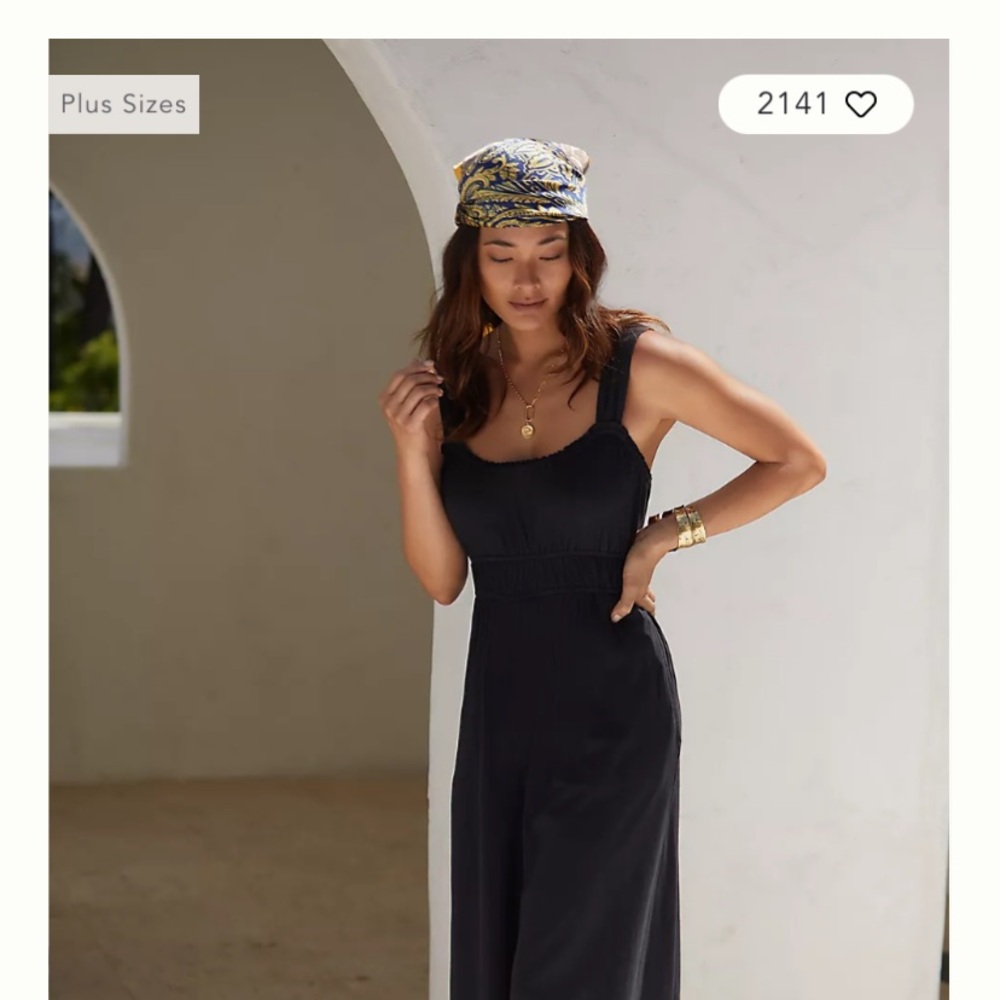 Elegant Black Sleeveless Jumpsuit
